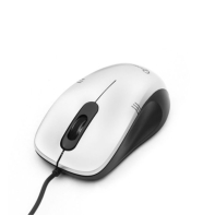 купить Мышь Gembird MOP-100-S, USB, серебристый, 2 кнопки+колесо кнопка, 1000 DPI, кабель 1.45-1.5м в Алматы фото 2