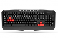 купить Клавиатура, Delux, DLK-9020UB, Игровая, USB, Кол-во стандартных клавиш 104, 5 мультимедиа-клавиш, Размер: 461,5*190,5*23,0 мм., Длина кабеля 1,75 метра, Защита от случайного пролива воды/кофе, Анг/Рус/Каз, Чёрный в Алматы фото 1