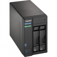 купить Сетевой накопитель ASUSTOR AS6302T 2-Bay NAS,Celeron Dual-Core 2GB GbE x 2 HDMI 90IX0131-BW3S10 в Алматы фото 2