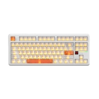 Купить KeyBoard USB, Attack Shark X87 Ultra Ice orange, switch, 87 keys, 2,4/BT/cable, Ice Orange в Алматы