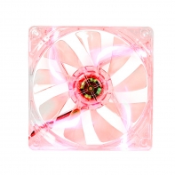 купить Кулер для компьютерного корпуса,Thermaltake, Pure 12 LED DC Fan Red (CL-F019-PL12RE-A), 120мм, 1000 об.мин, 3pin, Подсветка LED красная, Габариты 120х120х25мм, Прозрачный в Алматы