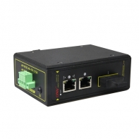 купить Коммутатор PoE индустриальный 2-портовый ONV IPS31032PS-S <2 порта 10/100Mbps PoE 802.3af/at (max 30W на порт), 1 порт Optical 10/100M, SC Singlemode (25km) Single Fiber, 1310/1550nm (Модуль в комплекте), бюджет мощности PoE 60W (адаптер питания в ко в Алматы фото 1