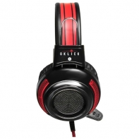 купить Наушники с микрофоном Oklick HS-G300 ARMAGEDDON черный/красный 2.5м мониторные в Алматы фото 3