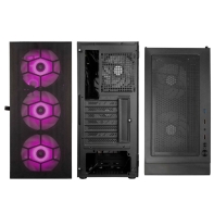 купить Корпус ПК без БП Kolink Observatory HF Mesh ARGB Midi Tower Case - Black PGW-CH-KOL-110 в Алматы фото 3