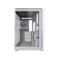 купить Компьютерный корпус FSP M580 Plus, Без БП, 2xUSB3.0/Type-C, 4xARGB 120mm, Curved Glass, White, ATX в Алматы фото 3