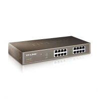 купить Коммутатор GbE 16-портовый Tp-Link TL-SG1016 <16-port Gigabit Switch, 1U 19-дюймов, стоечный, металический корпус> в Алматы