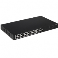 купить Коммутатор Dahua, DH-PFS4228-24P-370, 19-дюймовый стоечный, 24 порта 10/100M   2 комбо-порта SFP 1000X, Управляемый (L2), PoE 802.3af/at, Корпус металл, 1U в Алматы фото 1