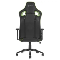купить Игровое кресло Sharkoon Elbrus 2 Black/Green <Синтетическая кожа, Газлифт 4, подлокотник 3D> в Алматы фото 3