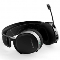 купить Наушники, Steelseries, Arctis 7 Black (2019 Edition), 61505, Игровая гарнитура, Микрофон выдвижной гибкий, Пульт управления, Динамики 50 мм, 30 мВт, 3.5 Mini Jack   адаптер 2*3.5 Mini Jack для аудио и микрофона, Чёрный в Алматы фото 3