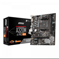 купить Материнская плата MSI A320M-A PRO AM4 A320 2xDDR4 4xSATA3 RAID DVI HDMI mATX в Алматы фото 1