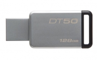 купить USB-накопитель, Kingston, DT50 128GB, USB 3.1, 5 Мб/сек, Серибристо-чёрный в Алматы фото 3