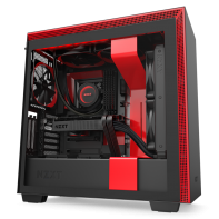 купить Корпус NZXT H710i CA-H710i-BR Mid Tower Black/Red Chassis with Smart Device 2, 3x120, 1x140mm Aer F Case Fans, 2x LED Strips and Vertical GPU Mount в Алматы фото 2