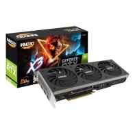 купить Видеокарта Inno3D GeForce RTX3080 X3 LHR, 10G GDDR6X 320-bit HDMI 3xDP N30803-106X-1810VA44H в Алматы фото 3
