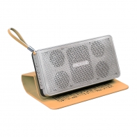 купить Колонки, MicroLab,  D23 Brown, Bluetooth 4.0, 8Вт (2*4Вт), 75Дб, Литий-ионная батарея,2000 мА*ч, Micro-USB  (для зарядки), Коричневый в Алматы фото 1