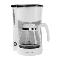купить Кофеварка электрическая GALAXY LINE GL0709, 800Вт, Объем 0,75 л (4 - 6 чашек), 220В/50Гц Белая в Алматы фото 1
