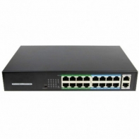купить Коммутатор PoE  16-портовый ONV-H1016PLD long distance <16 портов 10/100Mbps PoE802.3at/af,  2 * 1000Mbps RJ45, 9-16 порт 250 Meters @10M, 1*SFP port, самовосстановление сети, бюджет мощности 200W> в Алматы фото 1