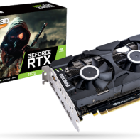 купить 8GB RTX 2070 GDDR6 256-Bit 1410/1620 MHz, HDMI, 3DP, PCIex3.0x16, Inno3D RTX2070 Twin X2 OC (N20702-08D6-1710VA23) 8-pin, 2Fan, 196 мм, 2 слота в Алматы фото 1