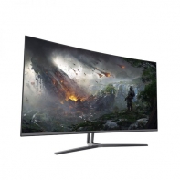 купить Монитор ЖК 38.5* Huntkey M4081C <1920*1080, LED, 60Hz, 8ms, колонки DVI HDMI VGA, изогнутый R3000, 240cd/m2, 16:9, GRAY> в Алматы фото 1