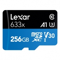купить LEXAR 256GB High-Performance 633x microSDXC UHS-I, up to 100MB/s read 45MB/s write C10 A1 V30 U3, Global EAN: 843367119721 в Алматы фото 1