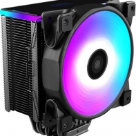 купить PCCooler GI-D56A HALO, RGB, 4-пин, 20XX/115X/1366/AM4-FM2, 8-29.1дБ, 1000-2000 об/мин, Al+тепл.трубки, 160W в Алматы фото 1