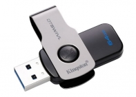 купить USB-накопитель, Kingston, DTSWIVL 64GB, USB 3.1, 5 Мб/сек, Чёрный в Алматы фото 3