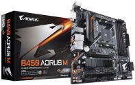 купить Gigabyte, B450 AORUS M, AM4, B450, 4xDDR4 2933, 6xSATA3, 1xM.2, 1xDVI-D, 1xHDMI, 2xPCI-Ex16, 1xPCI-Ex1, ATX в Алматы фото 1