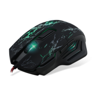 купить Мышь USB, Игровая, Crown CMXG-601 Gaming оптическая/7 кнопок/600/1200/1800DPI/чёрная и эргономичная форма с подсветкой в Алматы фото 2
