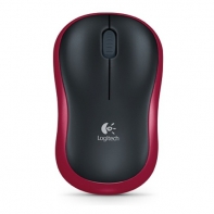 купить Мышь беспроводная Logitech M185 Red (красная, оптическая, 1000dpi, 2.4 GHz/USB-ресивер) в Алматы фото 1