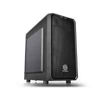 купить Кейс, Thermaltake,  Versa H15 (CA-1D4-00S1NN-00), Micro ATX, USB1*3.0, USB1*2.0, HD-Audio, Кулер 12см, Без Б/П, Чёрный в Алматы фото 1