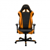 купить Игровое компьютерное кресло, DX Racer,  OH/RE0/NO, ПУ экокожа, Вид наполнителя: губчатая пена высокой плотности (54 кг/м?), Металлическая основа кресла, Механизм качания: топ-ган, Прорезиненные колеса в комплектации, Черный-оранжевый в Алматы фото 2