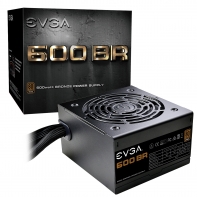 купить Блок питания ATX 600W EVGA 600 BR, Active PFC, вентилятор 12 см, 80+ BRONZE 100-BR-0600-K2 в Алматы фото 1