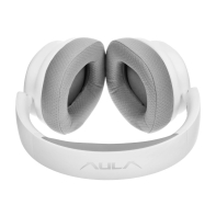 купить Bluetooth headphone AULA G7 PRO WHITE, BT5.3/2.4G/cable, white в Алматы фото 2