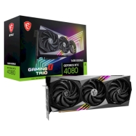 купить Видеокарта MSI GeForce RTX 4080 16GB GDDR6X GAMING X TRIO в Алматы фото 1