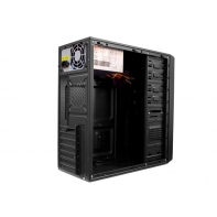 купить MiniTower, 2,5* x 3,  3,5* x 2 or 1 x 2,5* + 2 x 3,5*; Expansion Slots x 4; USB 2.0 x 2; 308 x 355 x 80 mm, Steel 0,4 mm; Micro-ATX, Mini-ITX; Black; PC 400W (20+4pin, 4pin, 2 x SATA, 2 x IDE), FAN: back 80 mm, side cover 120 mm. в Алматы фото 2
