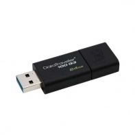 купить USB-накопитель, Kingston, DT100G3 64GB, USB 3.0, 5000 Мбит/сек, Чёрный в Алматы фото 2