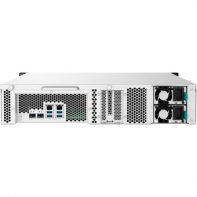 купить Сетевой RAID-накопитель, 12 отсеков 3,5*/2,5*, 2 порта 2,5 GbE,  2 порта 10 GbE SFP+, стоечное исполнение, 2 блока питания. ARM Cortex-A57 Annapurna Labs AL-324 1,7 ГГц, 4 ГБ DDR4. Направляющие в комплект поставки не входят. в Алматы фото 2