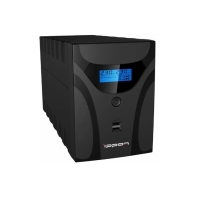 купить ИБП Ippon Smart Power Pro II 1600 Euro, 1600VA, 960Вт, AVR 162-290В, 4хEURO, управление по USB, RJ-45, LCD в Алматы фото 1