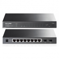 купить Коммутатор PoE  Smart GbE  8-портовый Tp-Link T1500G-10PS(TL-SG2210P) <8-Port Gigabit Desktop Smart   2 SFP, PoE  802.3at/af (до 30 Вт на порт), стальной корпус, бюджет мощности PoE 53W> в Алматы фото 3