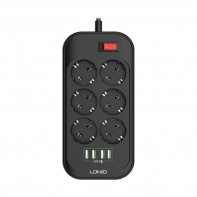 купить Сетевой фильтр LDNIO Defender SE6403 6 розеток 4*USB 5V/3.4A Провод 2м в Алматы фото 2