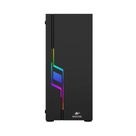 купить Корпус Wintek Light JX188-7-B TG, ATX/Micro ATX, USB 1*3.0/2*2.0, HD-Audio Mic, 0,5 mm, 1*12cm fRGB, чёрный в Алматы фото 2