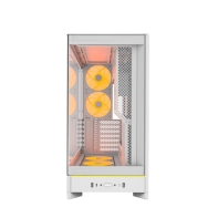 купить Корпус Montech HS02 PRO (W) ATX/Micro-ATX/Mini-ITX (Back-Connected MB) 2xUSB 1xType-C 1xAudio Белый в Алматы фото 2