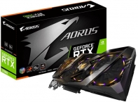 купить Видеокарта, Gigabyte, RTX2080 AORUS 8G (GV-N2080AORUS-8GC) 4719331303648, GDDR6, 256bit, USB-C, 3-HDMI, 3-DP, Windforce 3X Fan, RGB, Цветная коробка в Алматы фото 1