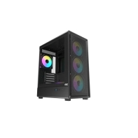 купить Корпус AOC CG450B 4F M-ATX/ITX 1xUSB2.0 1xUSB3.0 1xType-C 1xAudio/Mic Черный AOC-CG450-BF4V1R0UD-G в Алматы фото 1