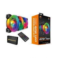 купить Комплект кулеров для компьютерного корпуса Cougar VORTEX SPB RGB COOLING KIT - 3 в1 в Алматы фото 3