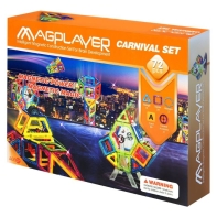 Купить Конструктор Magplayer магнитный набор 72 эл. Алматы