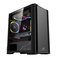 купить Корпус Wintek Andromeda D531-B TG, Micro ATX, USB 2*3.0/1*2.0, HD Mic, 0,5mm, 3*12cm RGB fan, Black в Алматы фото 1