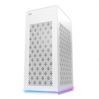 купить Корпус ПК без БП DarkFlash DLH21 WHITE <ITX, 1x3.5, 2xUSB 3.0, 1xType C, Со светодиодной лентой и верхним вентилятором 9 см (без подсветки), 238.8*175*412mm> в Алматы фото 1