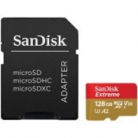 купить SanDisk Extreme microSDXC 128GB + SD Adapter + Rescue Pro Deluxe 160MB/s A2 C10 V30 UHS-I U4; EAN: 619659169688 в Алматы фото 1