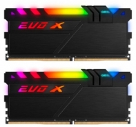 купить Оперативная память  8GB Kit (2x4GB) GEIL DDR4 PC4-21330 2666MHz EVO X II Black с RGB подсветкой 19-19-19-43 GEXSB48GB2666C19DC Retail Pack в Алматы фото 2