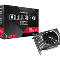 купить Видеокарта AsRock RADEON RX 5500XT Challenger ITX 8G OC 8GB GDDR6 128-bit 3xDP HDMI RX5500XT CLI 8G в Алматы фото 1